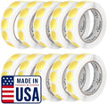 Perco Metallic Gold Perforated Round Circle Dot Sticker 1-Inch Labels — 10 Rolls, 10,000 Stickers - VIP, Reward & Premium Pricing Labels for Events & Packaging - Made in USA by Perco