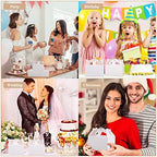 Eaasty 100 Pack Gable Boxes White Party Favors Boxes with Handles for Treat Candy Goodie Gift, Welcome Paper Food Container with Tag and Rope for Birthday Wedding Baby Shower, 6.2 x 3.5 x 3.5 Inches - Image 6