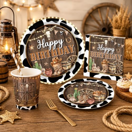 Western Party Decorations, Cowboy Birthday Party Decorations for Boys - Image 3