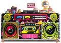 8FT 80s 90s Theme Party Tablecloth, 80s 90s Decorations for Back to 80s 90s Hip Hop Birthday Party by xbaiyanr