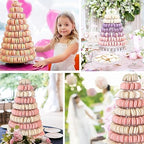 10 Tiers Round Macaron Tower Stand Macaroon Display Cupcake Holder - Image 6