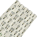 pnyoin Merry Christmas Wrapping Paper Roll,Oriental Fan Print Green Gift Wrap Perfect for Xmas,Birthday,Weddings, Brides, Holidays, Baby Showers，58 x 23 inches,5 Roll - Image 6