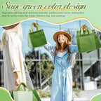 Wesnoy 36 Pcs Woven Gift Bags, Reusable Pastel Tote with Handles - Image 3