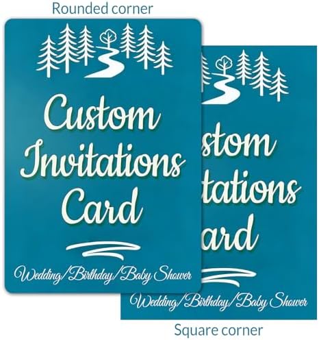Custom Printed Invitations - Print Your Own Invitations Cards - 25pcs Bespoke Photo Greeting Cards & Announcements - Perfect for Personalized Wedding Invites, Baby Shower, Graduations & Birthday Parties and More - Image 3