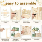Green, Wooden Baby Shower Crate Closet,Hollow - Image 4