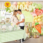 296pcs Locally Grown Baby Shower Decorations for Girls, Serves 25 - Image 6
