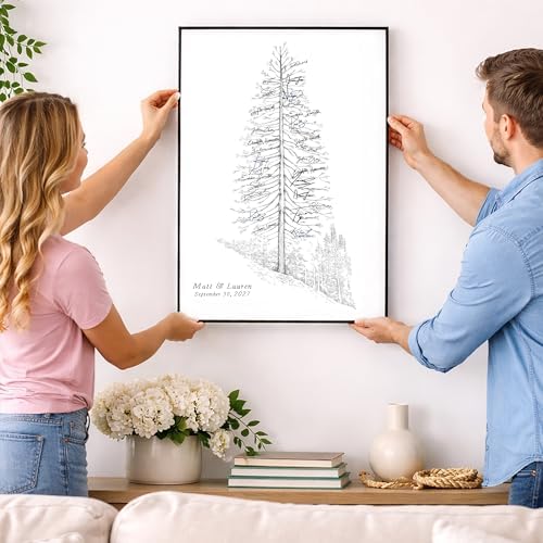 Guest Book Tree Pine Tree Signature Wedding Guestbook Tree Alternative for Weddings - Image 5