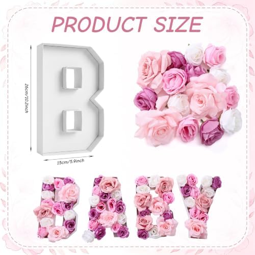 4 Pcs Baby Fillable Letter Boxes Shaped Charcuterie Boards - Image 3