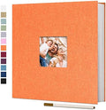Vienrose Large Photo Album Self Adhesive for 4x6 8x10 10x12 Pictures Linen Scrapbook Album DIY 40 Blank Pages with A Metallic Pen by Vienrose