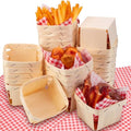 Thyle 60 Pcs/30 Sets Wood Berry Basket with Gingham Wax Paper Sheets Farmer Market Shower Party Favor Small Container Boxes for Friut Vegetable Locally Grown Baby Shower Display Gift(Plaid,Red) by Thyle