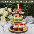 Cupcake Stand Wood Dessert Stands 3-Tier Wood Cupcake Stand - Elegant Farmhouse Dessert Display for Weddings, Baby Showers, Tea Parties, & More./Wedding Décor/Tea Party/Birthday/Graduation/Holiday. - Image 6