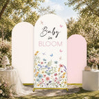 DERTE 3 Pcs Baby in Bloom Arch Backdrop Cover - Image 6