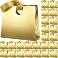Feifeiya 30 Pcs Medium Gold Gift Bags with Ribbon Handle by Feifeiya
