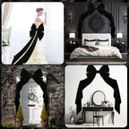 Suncalla 40 x 80 Inch Extra Large Black Velvet Bow for Backdrop, Xmas Tree - Image 7