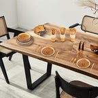 Kochorie 400 Pieces Wood Slice Disposable Tableware Sets, Rustic Wood Party Supplies with Plates Cups Napkins Cutlery Serves 50 for Birthday Hunting Forest Themed Party Decorations - Image 5