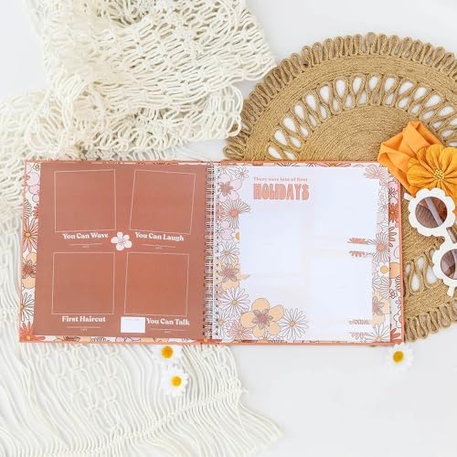 Lucy Darling Flower Child Baby Memory Book – First 5 Years Journal & Photo Album, Gender-Neutral Keepsake for Baby Boy/Girl, Mom Gift - Image 5