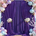 20×14 ft Purple Wrinkle Free Backdrop Curtain, Soft Silky Polyester Wedding Drapes 4 Panels 14ft Height Photo Backdrop Curtains for Parties Birthday Baby Shower Photography Background Cloth by ENJOYYOURPARTY