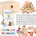 123 PCS Baby Shower Game Kit – Creative Wooden DIY Game with Markers, Fun Activities for Guests, Perfect for Baby Shower Boys & Girls, Interactive Painting & Memory-Making Party Game by Unknown