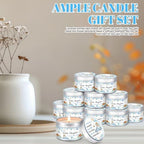 MTLEE 24 Pcs Fall Baby Shower Candle Favor Thanksgiving Little Pumpkin Blue - Image 5