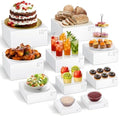 10 Pcs Acrylic Buffet Risers, Table Food Display Stands for Dessert Cupcake by ZatozkarSuppliers