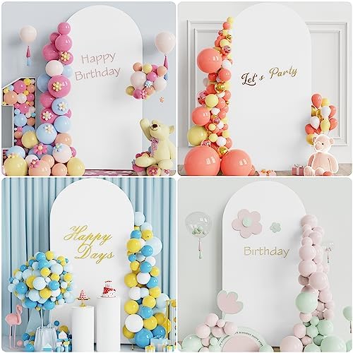 Putros Arch Backdrop Stand and Cover Set, 6.6ft Arch Stand with White Cover - Image 6
