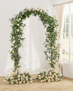 Wedding Arch, Metal Arch Backdrop Stand, Garden Arch, Black, 7.2FT - Image 3