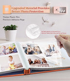 Artfeel Photo Album Self Adhesive Scrapbook Album for 3x5 4x6 5x7 8x10 Pictures,60 Pages Linen Cover with Display Window DIY Photo Book,Ideal Gifts for Family Travel Wedding Baby - Image 3