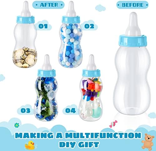 Tessco for you 4 Pcs 11in Jumbo Baby Bottle Bank Baby Shower, Blue - Image 6
