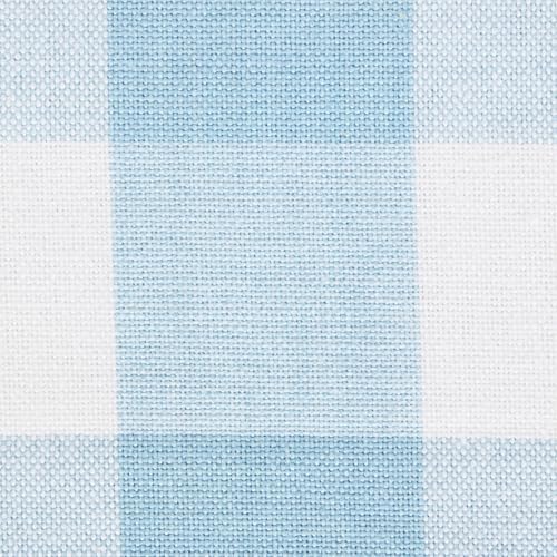 DII Buffalo Check Collection, Classic Farmhouse Tablecloth, 60 x 104, Light Blue & White - Image 3