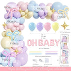 Princess Baby Shower Decorations, 156 PCs – A Little Princess Is On Her Way Party Supplies With Floral Backdrop, Pastel Balloon Garland, Oh Baby Foil Balloons, Mom to be Sash - Image 2