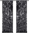 Black Sequin Backdrop Curtain 2 Panels 2ftx8ft Glitter Graduation Party Background for Class of 2026 Prom Birthday Photo Booth Decorations by SoarDream