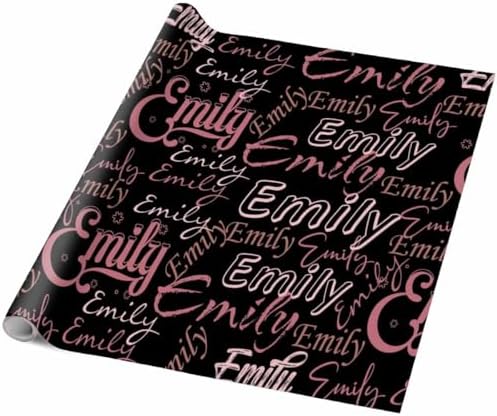 AOFUN Personalized Name Text Wrapping Paper 1St Birthday Wrapping Paper Multi Color With Name Logo Multi Color Custom Gift Tissue Paper Roll 3 Rolls 58"" x 23"", Style 26 - Image 5