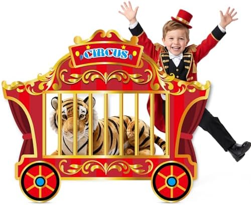 3Ft Circus Cage Corrugated Plastic Standee Cutout Photo Prop by WelcometoLawnIdyll