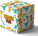 Paper Box - Mini Favor Box For Baby Shower 4x4x4 Inches Paper Gift Boxes, Candy Paper Box For Party Favors, Baby Shower Dinosaur,Boy Theme- Pack Of 20 by Inkdotpot