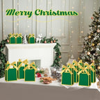 AmazingSpark 50 Pcs Green Gold Mini Gift Bags Bulk 6.3 x 3.9 x 2.8 Inch Party Favors Elegant Small Gift Bags with Handles and Ribbon Bows for Wedding Birthday Bridal Baby Shower Party Favors - Image 6