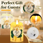 Tujoe 24 Pcs Baptism Party Favors Candles, LED Tea Lights Gift Boxes - Image 2