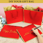 Addblu 24 Pack Red Large Gift Bags with Handles & 72 Tissue Papers - Image 5