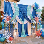 20x12 ft Royal Blue Backdrop Curtains for Weddings, Birthdays and Photos - Image 2