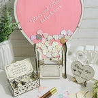 Hot Air Balloon Baby Shower Guest Book Alternative Drop Box for Girl - Image 2