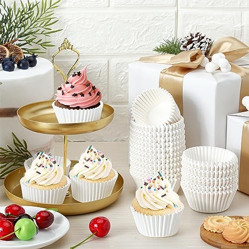 Jinei 5000 Pcs 5000 Pcs Cupcake Liners Bulk, 1.97" White Paper Muffin Cups - Image 5