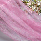 Christmas Glitter Tulle Rolls, Glitter Sparkling Tulle Fabric Netting Fabric Shimmer Color for Skirt Sewing DIY Crafts, Wedding, Baby Shower, Birthday, Gift Packaging, 63" x 5.46 Yards by Czsycdsf