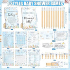 Funnymoom 426 Pcs Baby Shower Games Boy, 8 Ocean Theme Party Set - Image 3