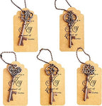 100 PCS Key Bottle Openers,Vintage Skeleton Key Bottle Openers for Wedding Favors,Wedding Party Gifts Souvenirs Decorations for Guests Bridal Shower Favors Bulk (Red copper) - Image 2