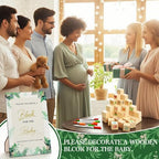 Baby Shower Games 87pcs Kit, Wooden Blocks for Baby Shower to Decorate, Gender Reveal Decorations, Gender Neutral Baby Shower Decorations & Keepsake Guest Book Idea - Image 4