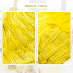 10 Pack Yellow Cheesecloth Table Runner 35x120 Inch 10Ft Rustic Gauze Cheese Cloth Table Runner Sheer Cheesecloth Table Runners for Wedding Party Bridal Shower Decoration - Image 2