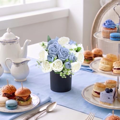 Pre-Made Flower Table Centerpieces & Baby Shower Flower Arrangements - Blue - Image 6