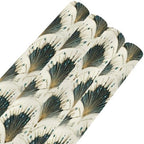 pnyoin Merry Christmas Wrapping Paper Roll,Oriental Fan Print Gift Wrap Perfect for Xmas,Birthday,Weddings, Brides, Holidays, Baby Showers，58 x 23 inches,4 Roll - Image 6
