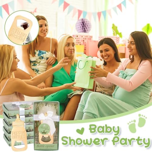 50Pack Poppin Bottle Openers for Baby Shower Favors Gifts Boy Baby Shower Return Gifts Decorations and Blue Souvenirs-Sage Green50 - Image 4