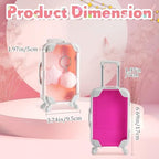 LemonRoad 36 Pcs Clear Mini Suitcase Party Favor Box, Pink、rose Pink - Image 2