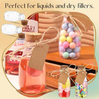 Roshtia 72 Pcs 4oz Plastic Potion Bottles with Cork Lids Clear Mini Jars - Image 6